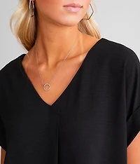 Woven Dolman Top