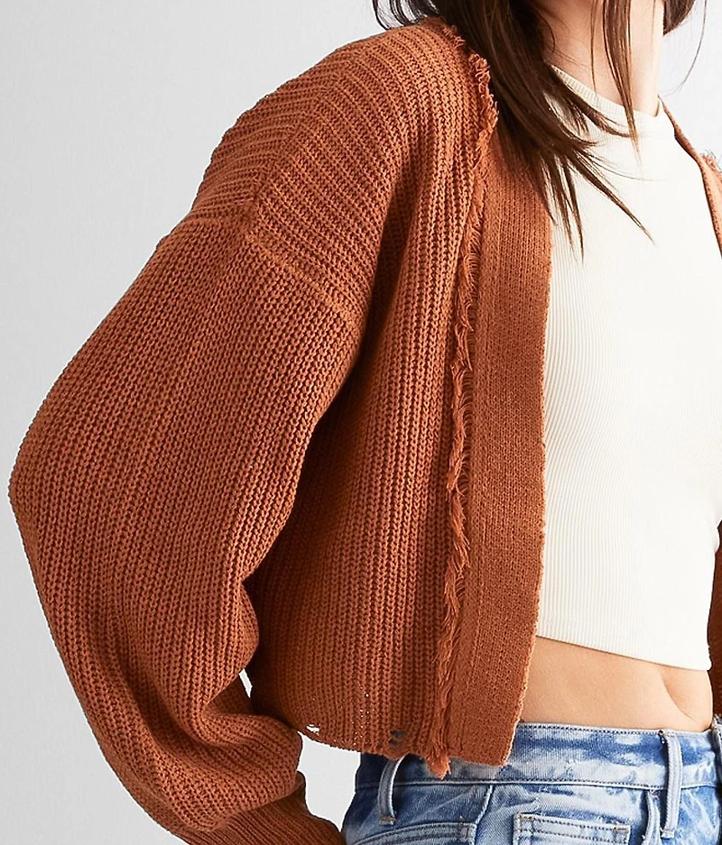 Cropped Cardigan Sweater