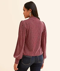 Metallic Stripe Top