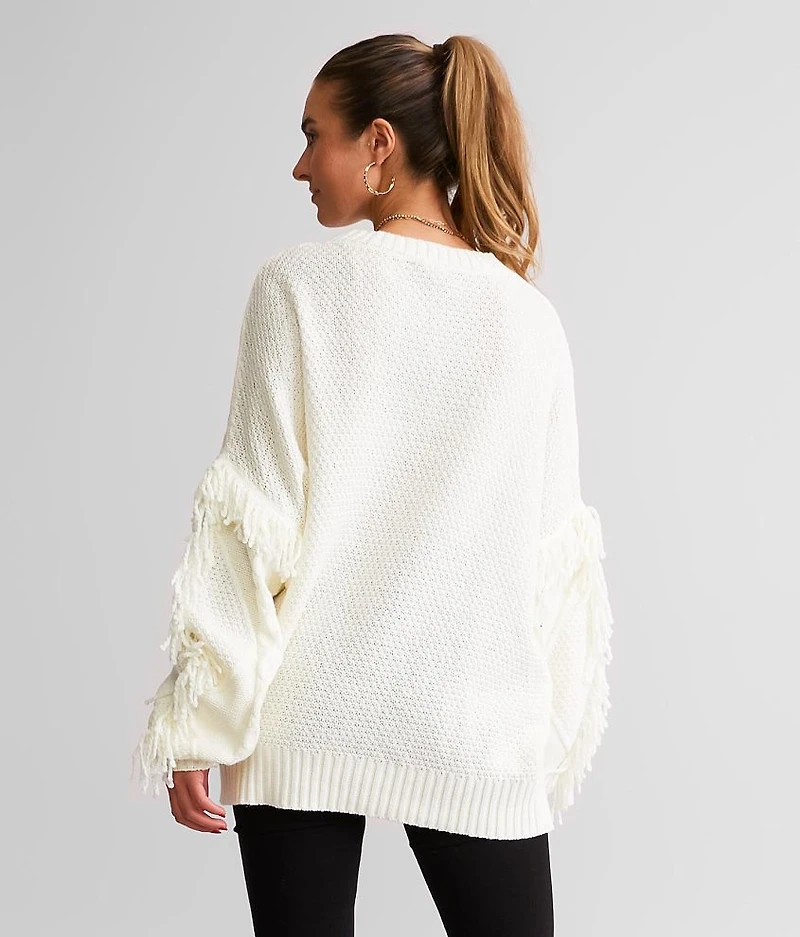 Slouchy Cable Knit Sweater