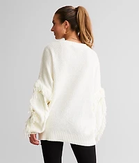 Slouchy Cable Knit Sweater