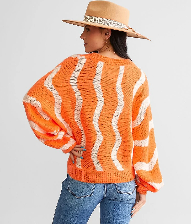 Wavy Dolman Sweater