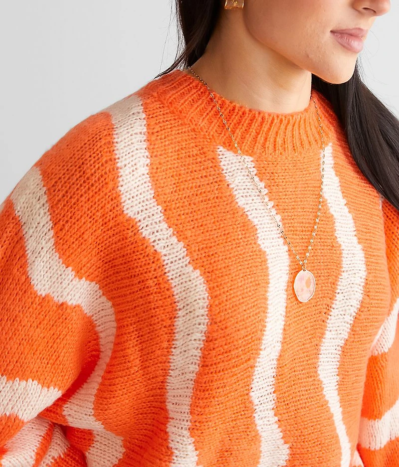 Wavy Dolman Sweater