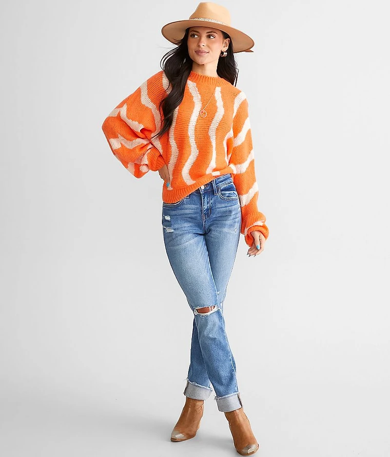 Wavy Dolman Sweater