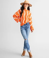 Wavy Dolman Sweater
