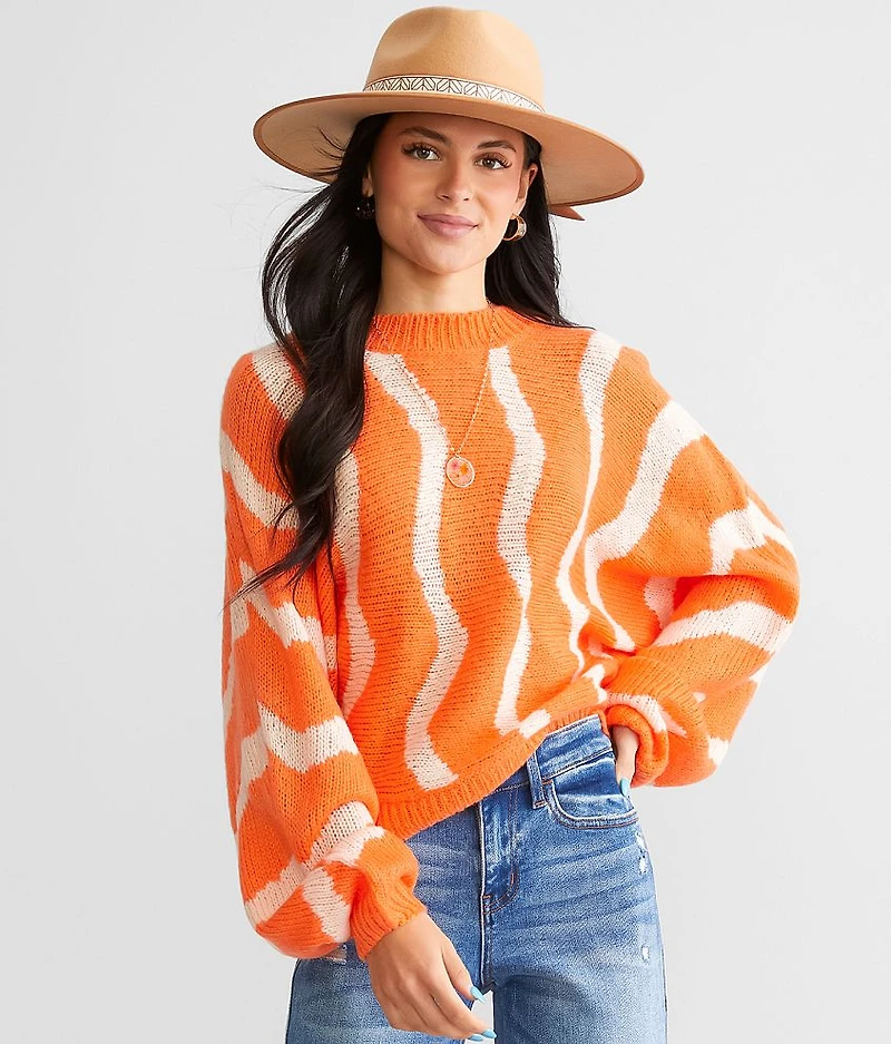 Wavy Dolman Sweater