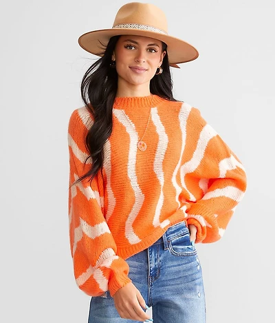 Wavy Dolman Sweater