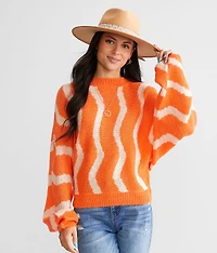 Wavy Dolman Sweater