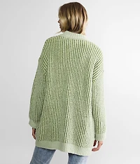 Plush Fleece Cardigan Sweater