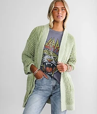 Plush Fleece Cardigan Sweater