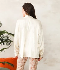 Satin Crinkle Blouse