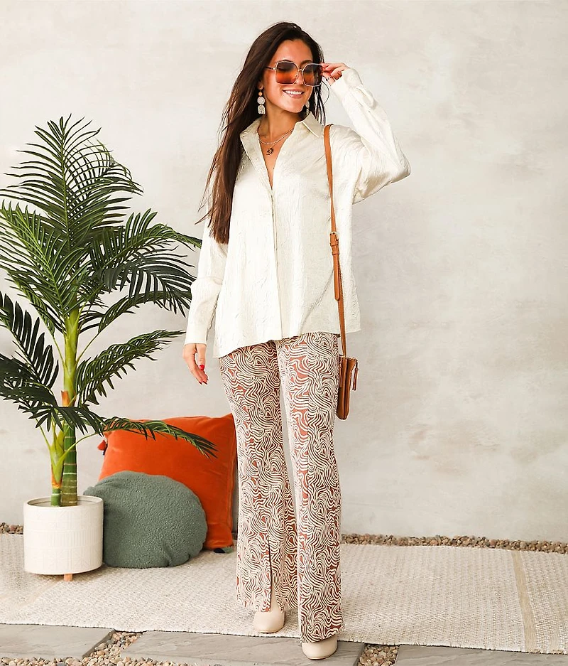 Satin Crinkle Blouse