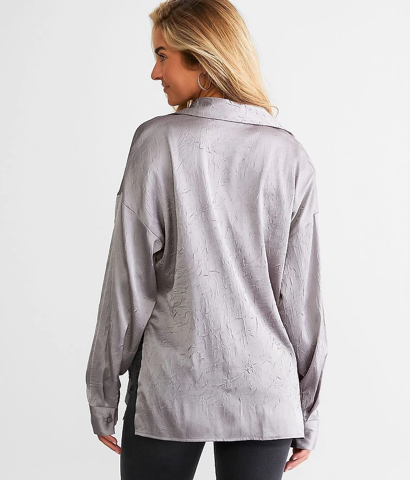 Satin Crinkle Blouse