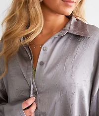 Satin Crinkle Blouse