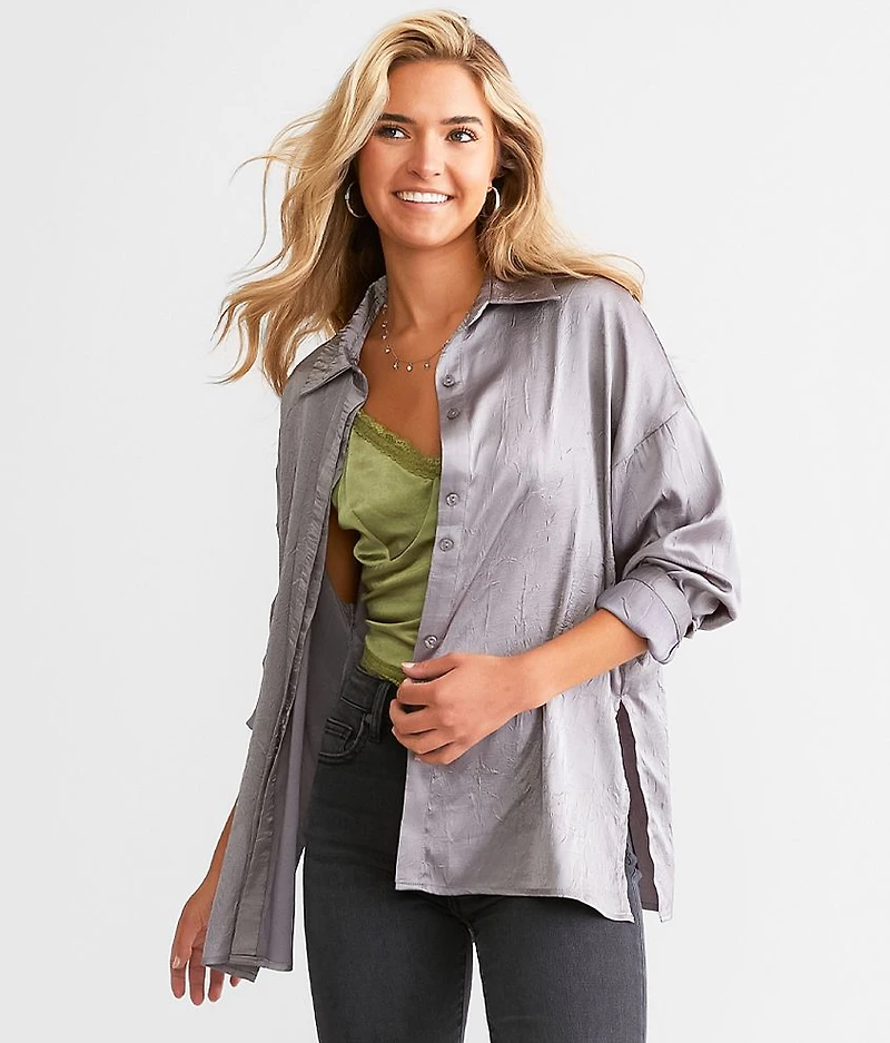 Satin Crinkle Blouse