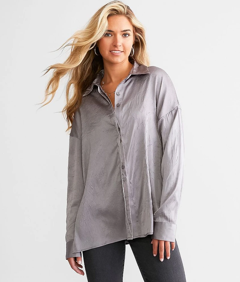 Satin Crinkle Blouse