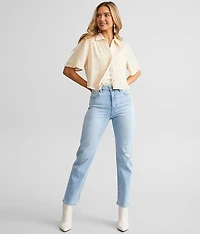 Sequin Cropped Shirt