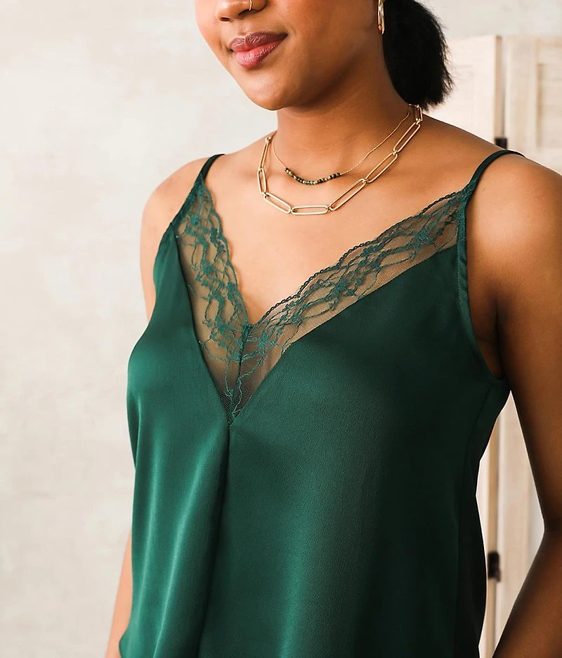 Satin Tank Top