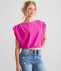 Shirred Bubble Top