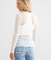 Studded Chevron Top