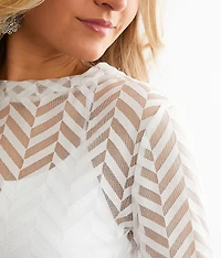 Studded Chevron Top