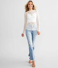 Studded Chevron Top