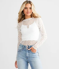 Studded Chevron Top