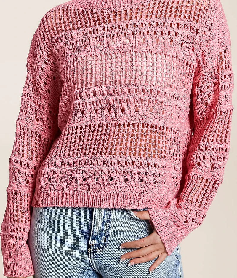 Pointelle Sweater