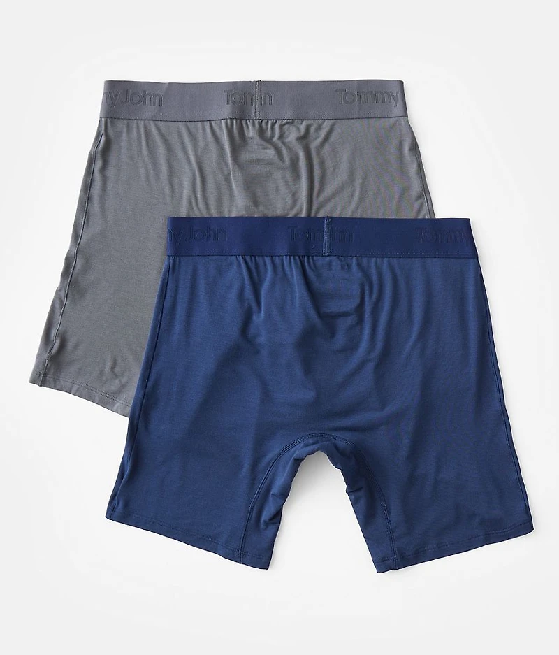 2 Pack Second Skin Stretch Boxer Briefs