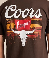 Coors Banquet Sunset Longhorn T-Shirt