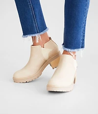 B-52 Faux Leather Ankle Boot