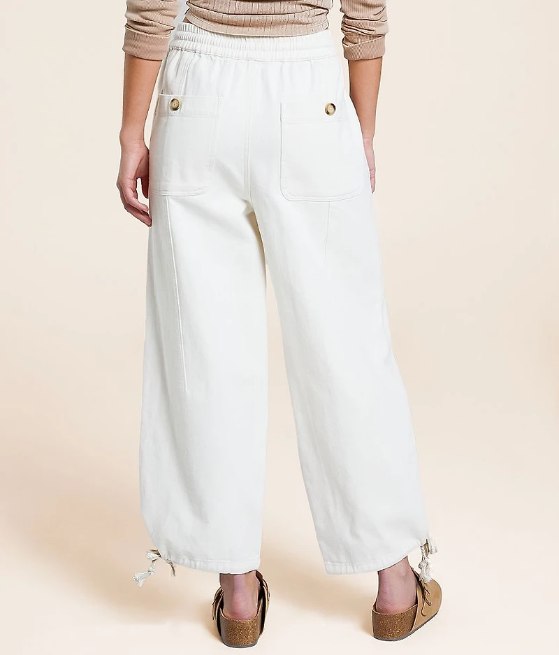 Cropped Wide Leg Pant