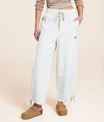 Cropped Wide Leg Pant