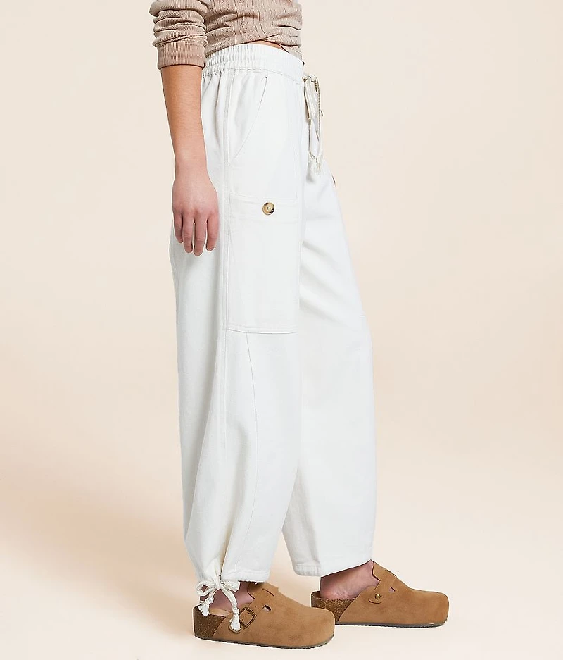 Cropped Wide Leg Pant