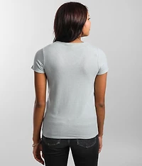 Surplice Twisted Hem Top