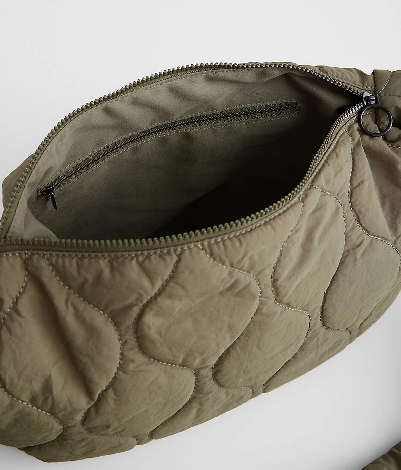 Nylon Puffer Sling Bag