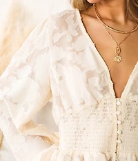 Chiffon Peplum Blouse