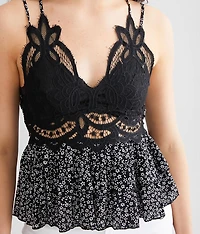 Ruffle Peplum Tank Top