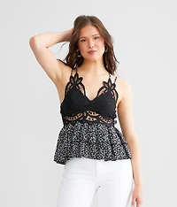 Ruffle Peplum Tank Top