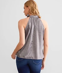 Satin A-Line Tank Top