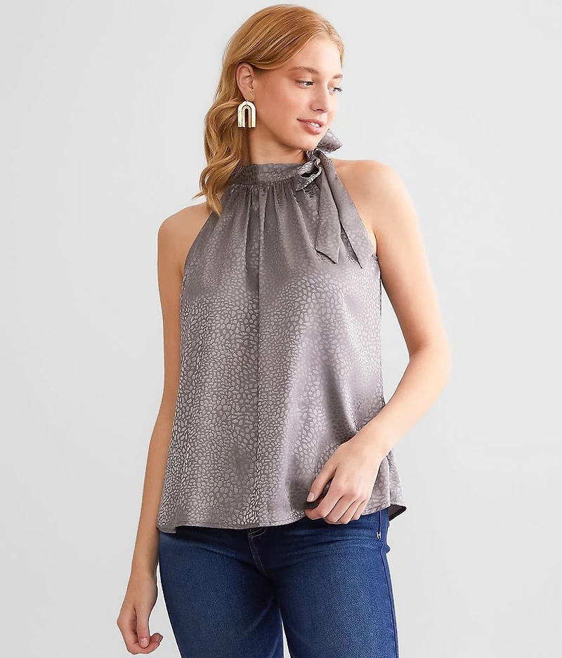 Satin A-Line Tank Top