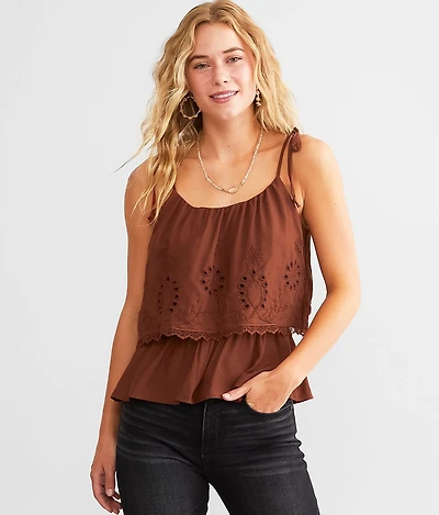 Embroidered Tank Top