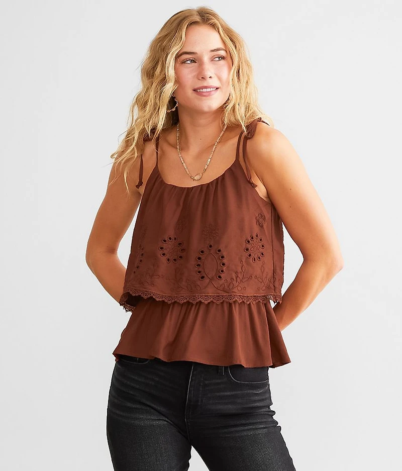 Embroidered Tank Top