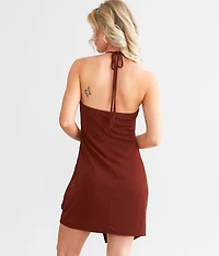 Sheen Halter Mini Dress