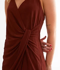 Sheen Halter Mini Dress