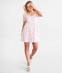 Open Back Tie Mini Dress