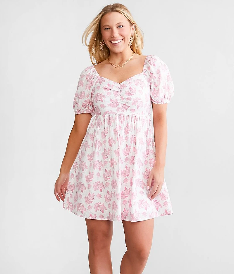 Open Back Tie Mini Dress