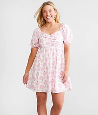 Open Back Tie Mini Dress