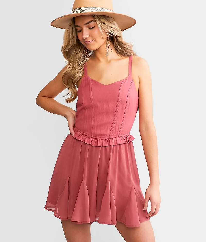 Ruffle Corset Romper