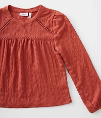 Girls - Crinkle Knit Top